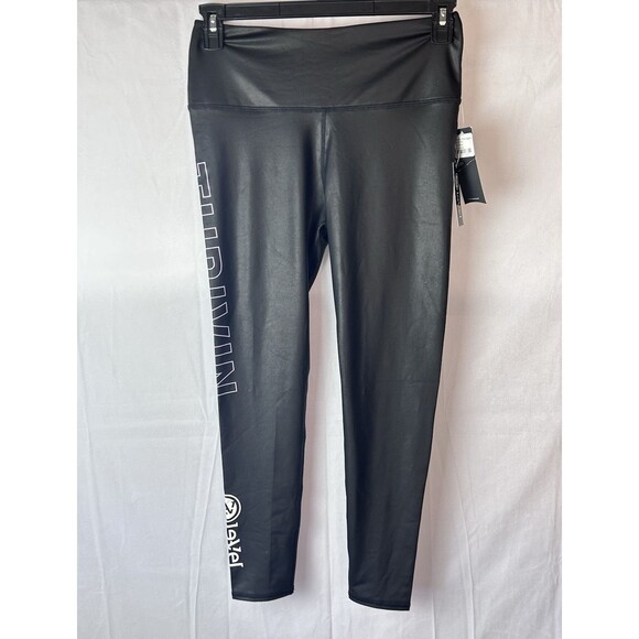 NUX Womens Stella High Rise‎ Leggings Black Size XL NWT - Picture 1 of 8